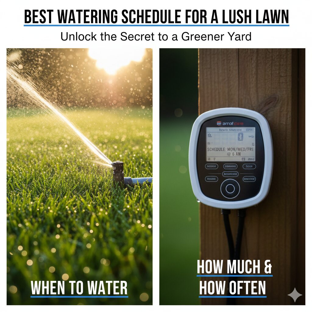 best watering schedule for lawn
