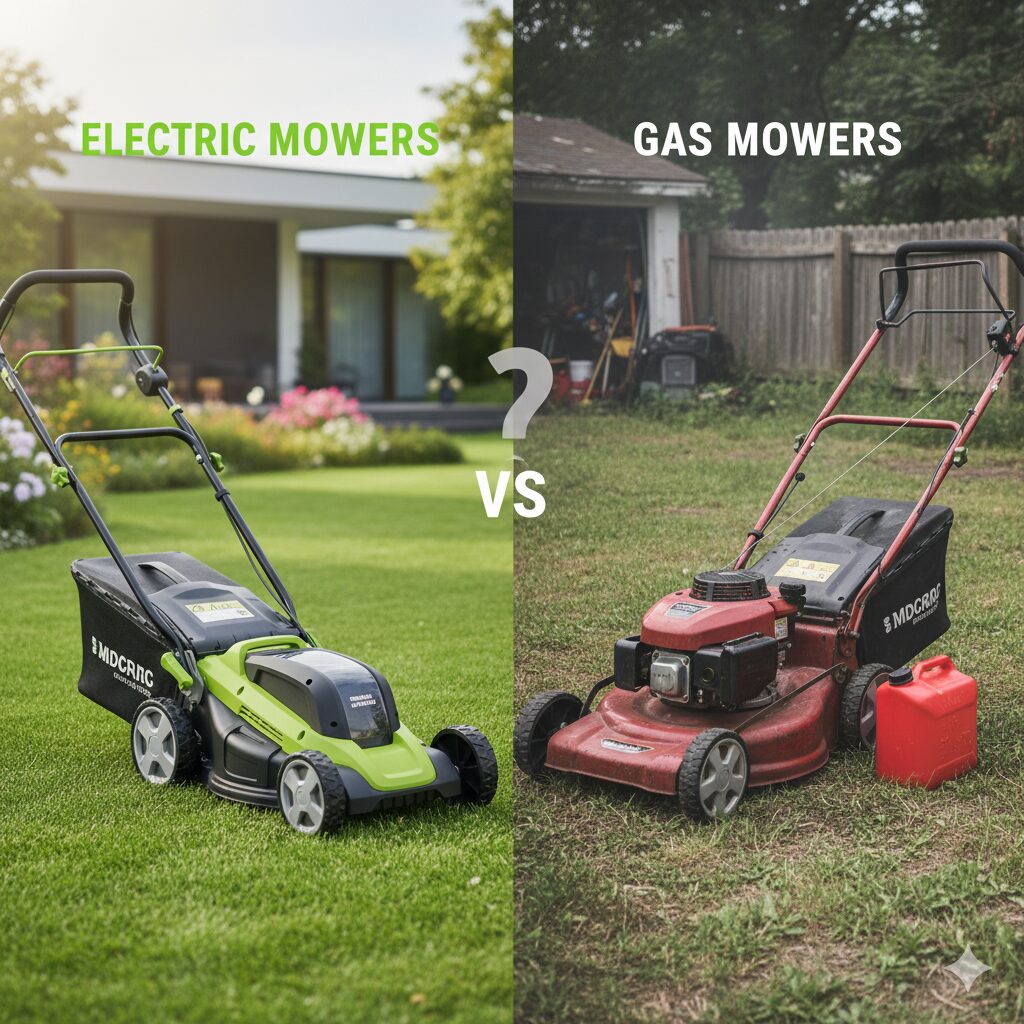 electric mowers vs gas mowers