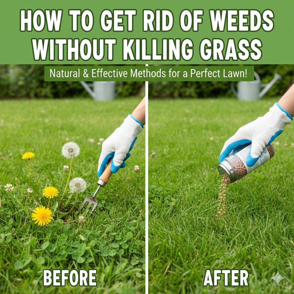 how to get rid of weeds without killing grass