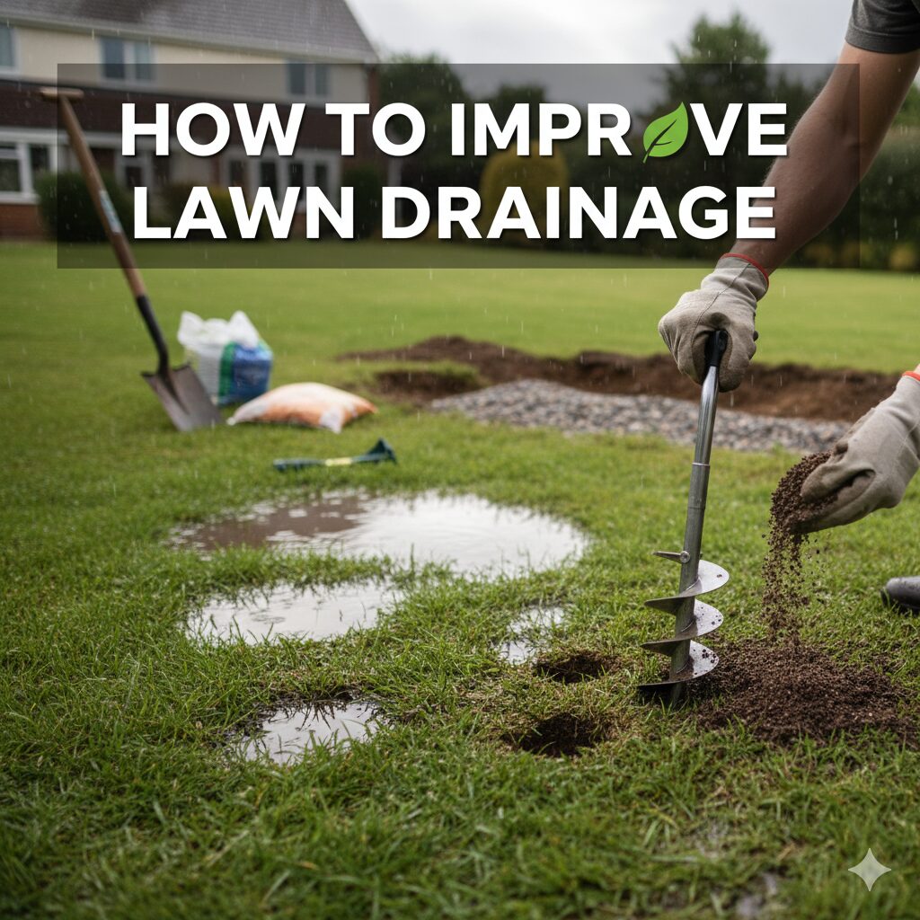 how to improve lawn drainage