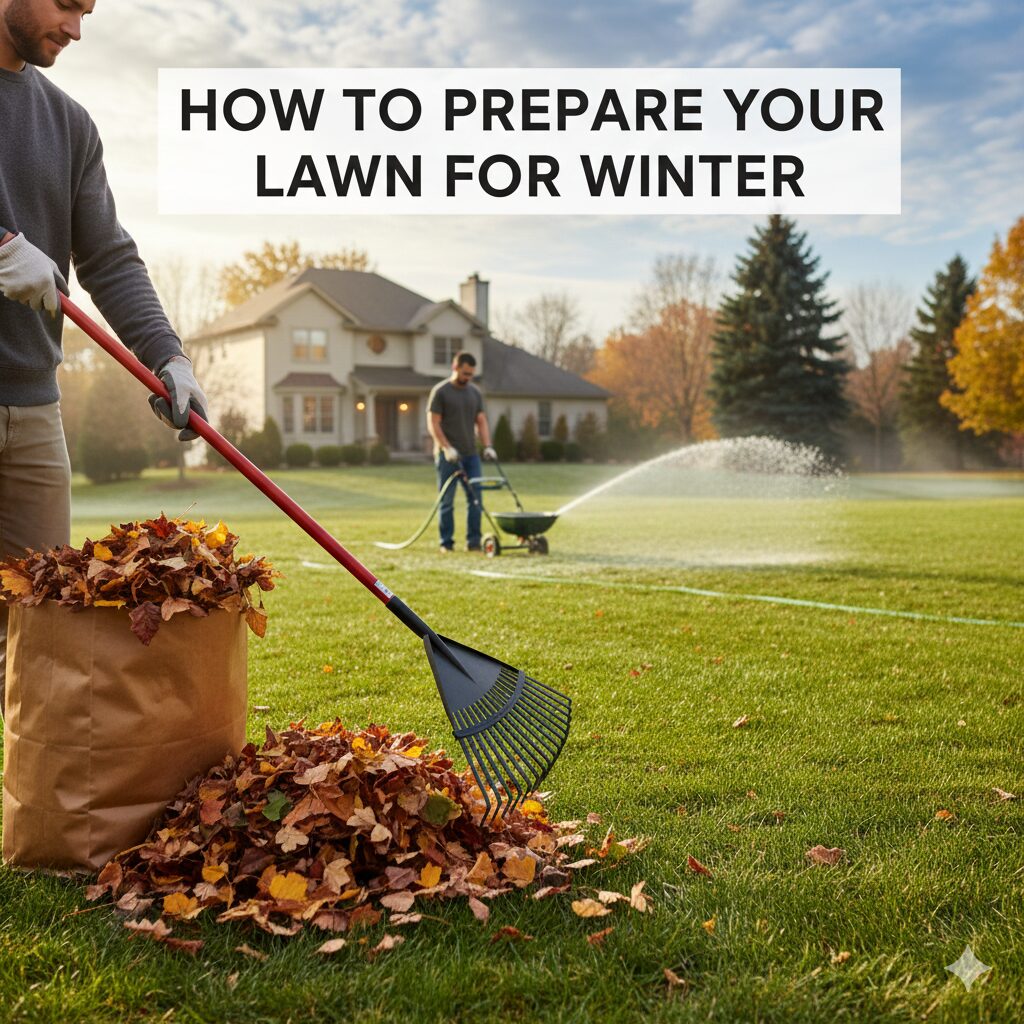 how to prepare lawn for winter