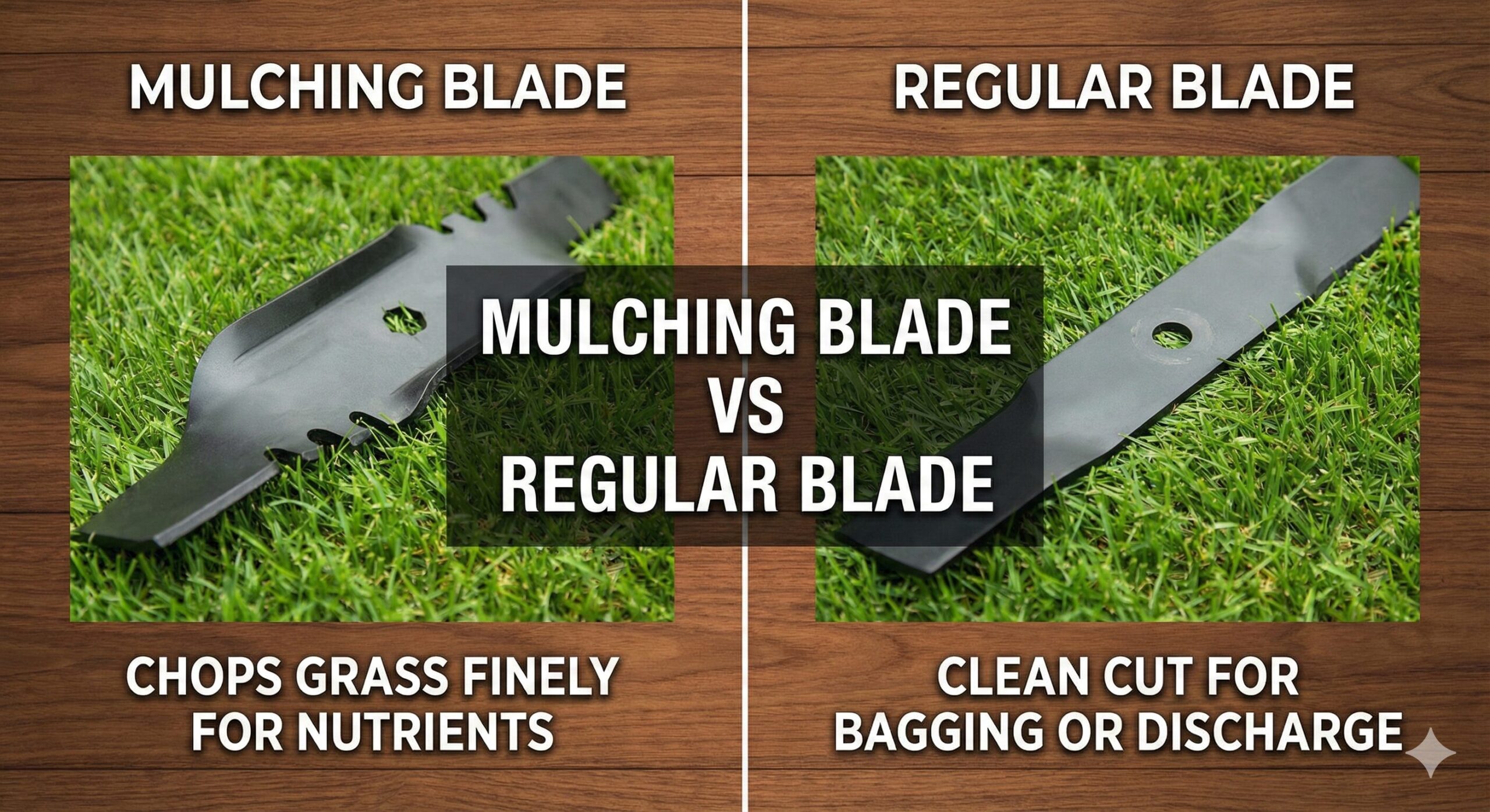 mulching blade vs regular blade