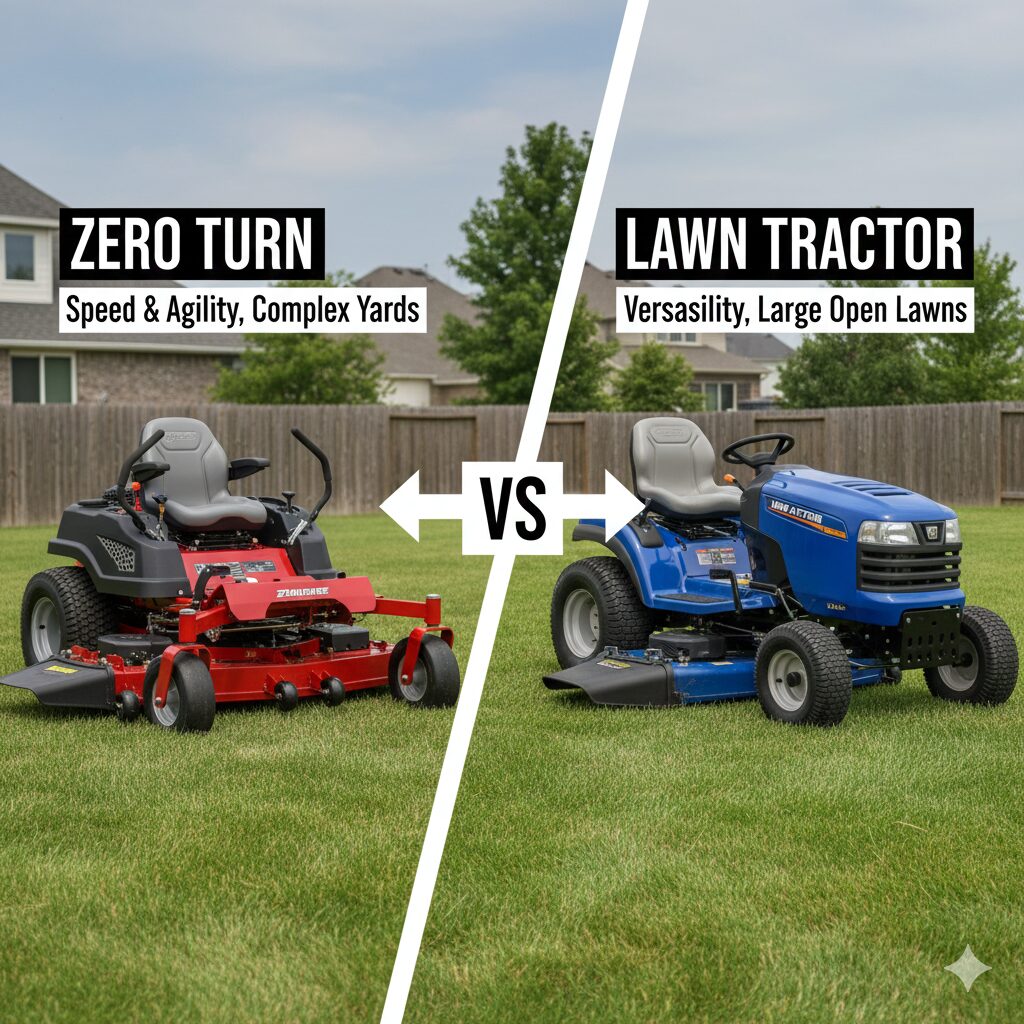 zero turn vs lawn tractor