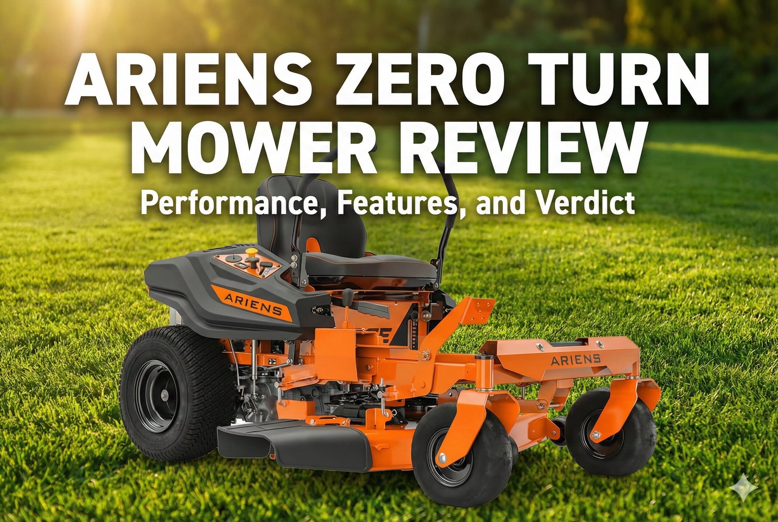 Ariens Zero Turn Mower mowing a green lawn