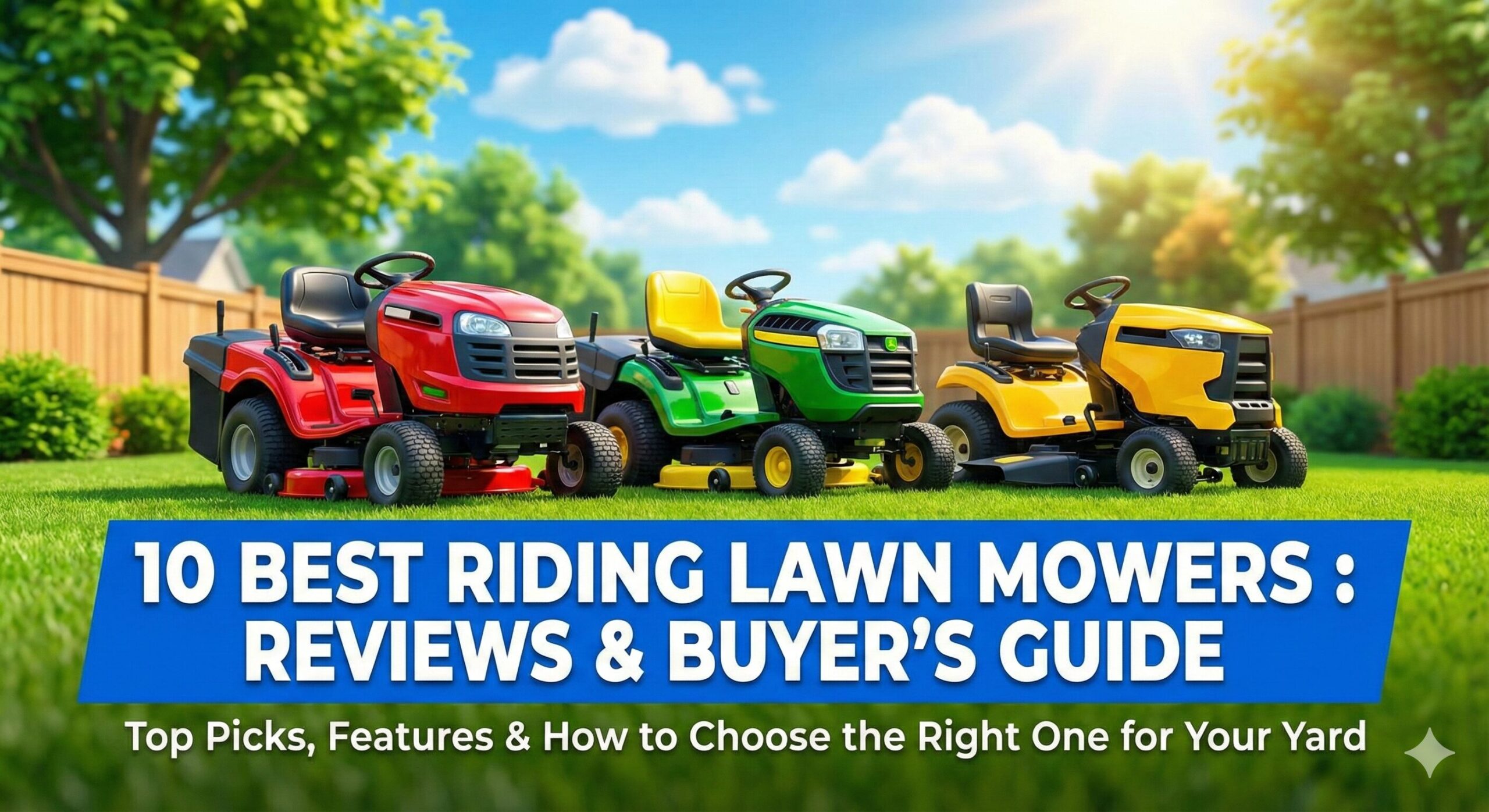 Man mowing a large lawn with a riding mower