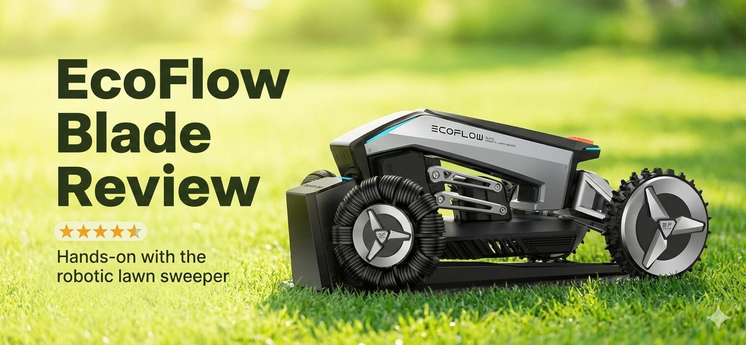 EcoFlow Blade Robotic Mower with Lawn Sweeping Kit