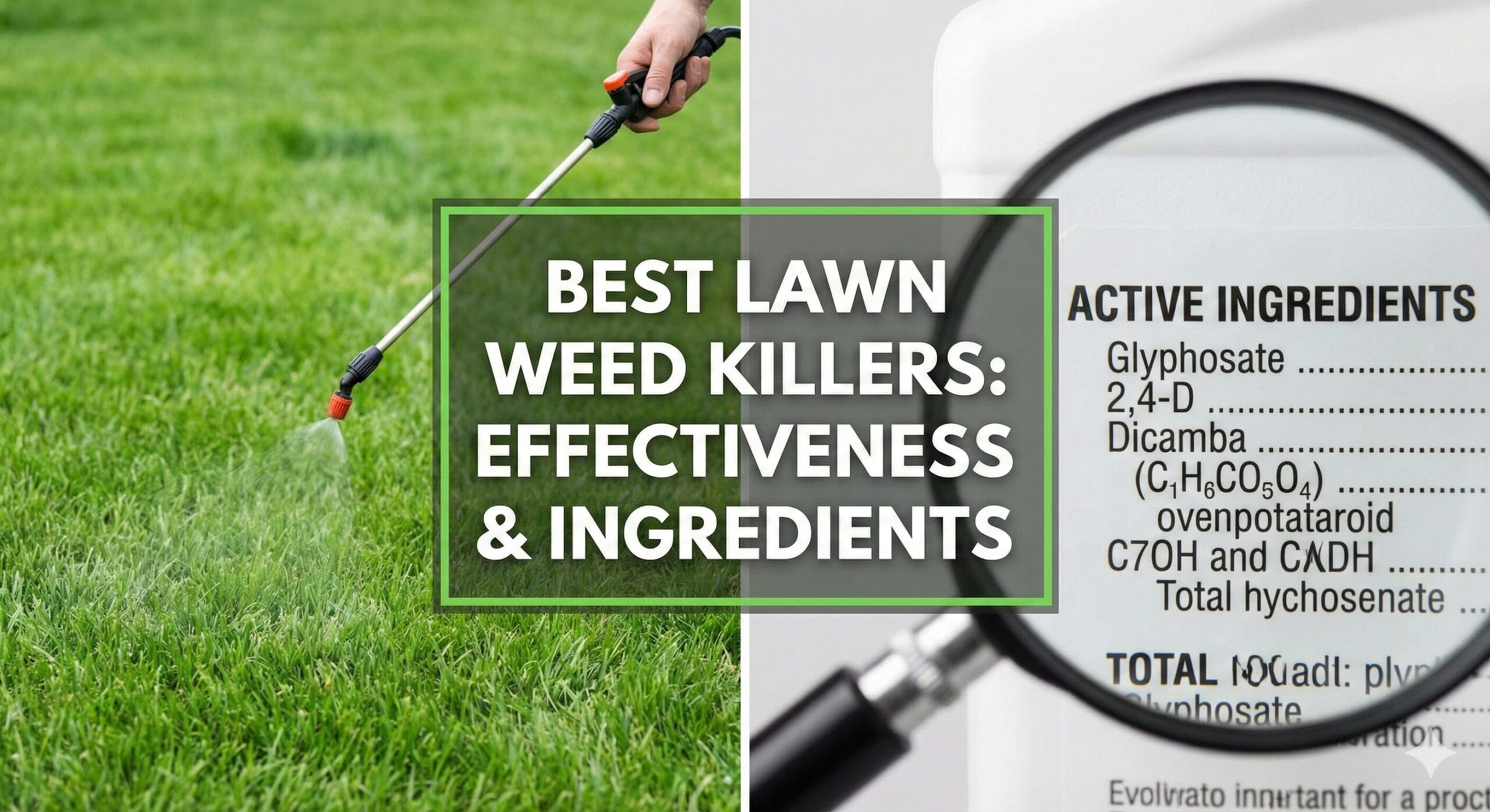 A single dandelion weed growing in the middle of a pristine green lawn.