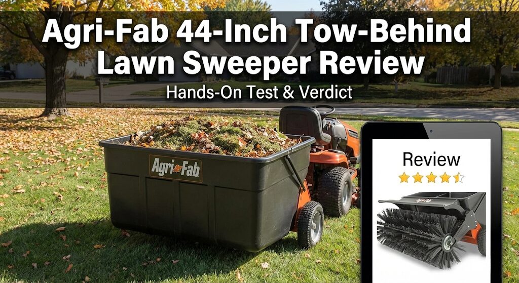 Agri-Fab 44-Inch Tow-Behind Lawn Sweeper Review