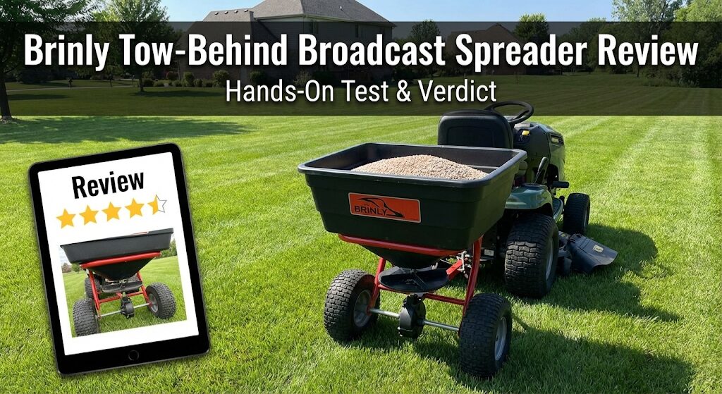 Brinly Tow-Behind Broadcast Spreader Review