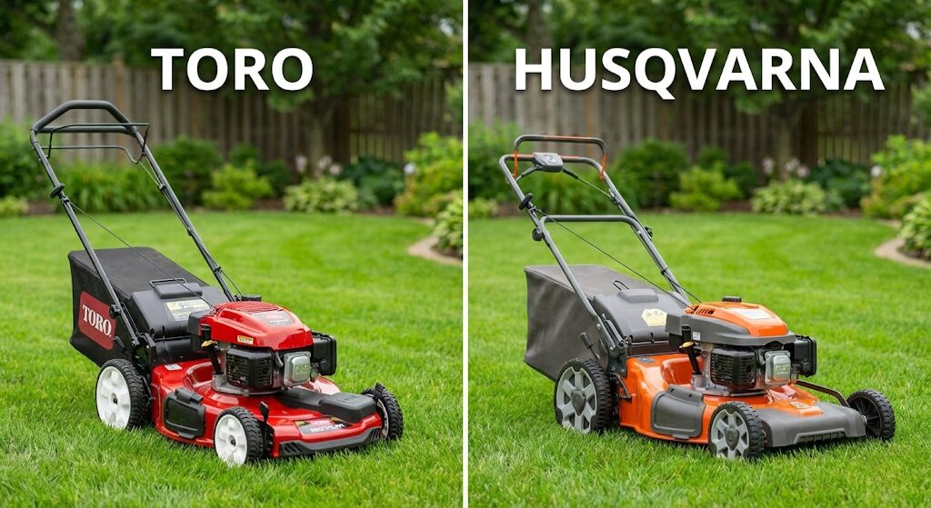 Toro vs Husqvarna side by side